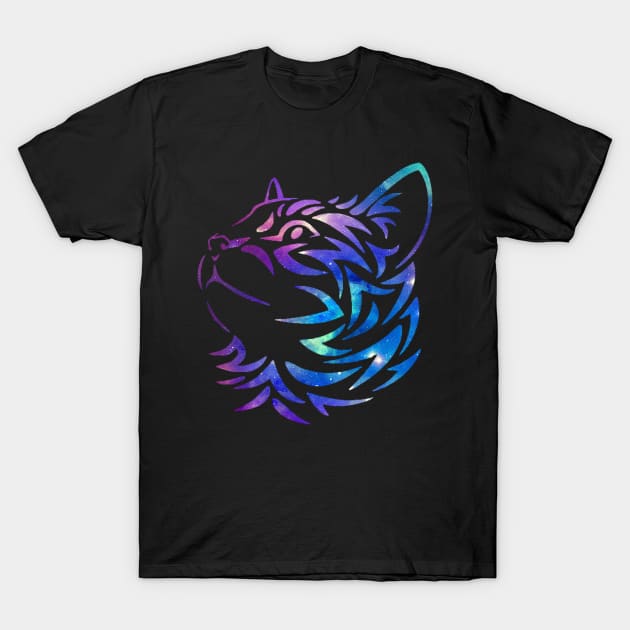 Galaxy cat T-Shirt by ZoboShop